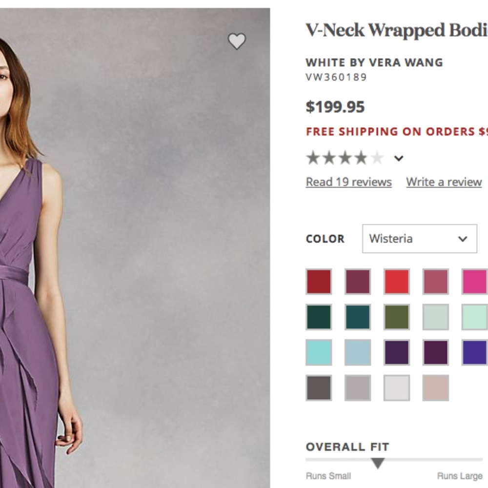 Vera Wang bridesmaids dress - Picture 6 of 7